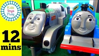 Thomas and Friends Giant LEGO Duplo Haul  Playing With Toy Trains Video For Kids  Thomas Train [upl. by Sualk]