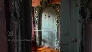 Wood carved door artnouveau diy trim interiordesign sculpture [upl. by Nyllewell]