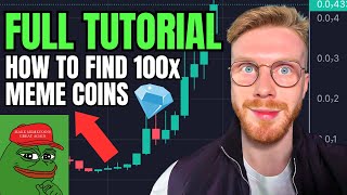 How To Find MEME Coins With HUGE 100x Potential Early FULL Beginners Guide 2023 [upl. by Barra]