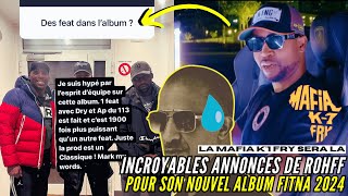 ⚠️ ROHFF ⚠️ REVELATIONS sur son nouvel album Les feats doublesimple cd Explications [upl. by Ardnekahs]