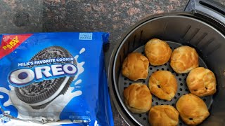 Air Fryer Fried Oreos Recipe With Crescent Rolls 😍 2 ingredients Oreos amp Packaged Crescent Rolls [upl. by Rolfston]