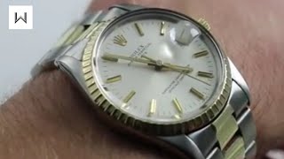 Rolex Oyster Perpetual Date 15053 Luxury Watch Review [upl. by Nitnerb]