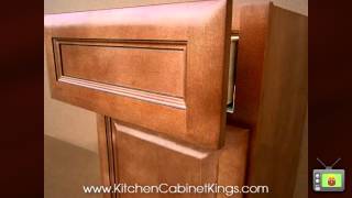 Cinnamon Glaze Kitchen Cabinets by Kitchen Cabinet Kings [upl. by Areid]