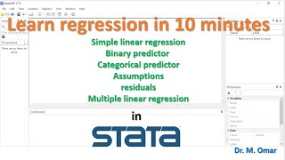 Learn Regression in 10 minutes in STATA [upl. by Dirraj]