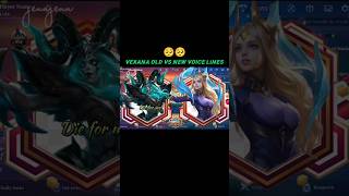 Vexana old vs new voice lines🥺🥺 mlbb mobilelegends vexana shorts tiktok trending foryou fyp [upl. by Follansbee479]