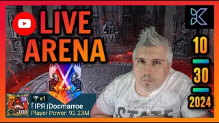 Raid Shadow Legends  Live Arena Top 1IPR DocMarroe  LETs GO [upl. by Enihsnus776]