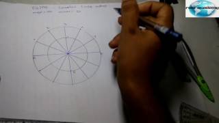 hindi Engineering drawing  Ellipse by concentric method [upl. by Shargel]