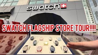 Swatch BRAND NEW Vancouver flagship store tour 2024 [upl. by Ylrad820]