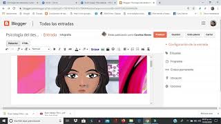 Cómo hacer una publicación de canva a blogger y de blogger a facebook [upl. by Mensch]