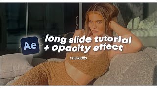 long slide  opacity tutorial  after effects [upl. by Osnerol]