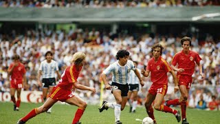 Diego Maradona vs Belgium  1986 World Cup SemiFinal [upl. by Lissner]