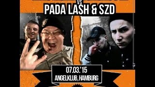 Mac Horn  Cashus K vs PadaLash  SZD  DLTLLY RapBattle Hamburg  2015 [upl. by Tnomyar]