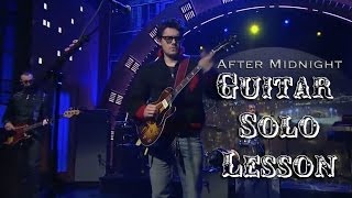 John Mayer Trio  After Midnight Live  Late Night Guitar Solo Lesson [upl. by Ahsyia]