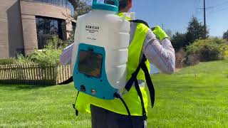 AGRICAS AG2002 DOUBLE WAND BATTERYPOWERED BACKPACK SPRAYER 2024 MODEL [upl. by Stalder]