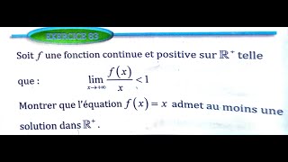 Limite et continuité 2 bac SM Ex 83 page 62 Almoufid [upl. by Bazar]