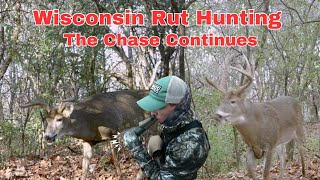 MidNovember Rut Hunting Chasing Two Old Bucks [upl. by Eeryk]