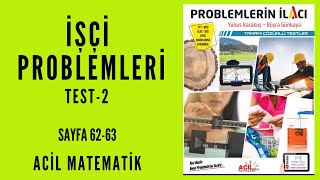 PROBLEMLERİN İLACI SORU BANKASI Acil MatematikSayfa 6263 [upl. by Nagaet]