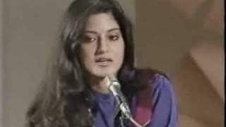 Nazia Hassan Not Interested In Acting Rare Clip [upl. by Bonine]