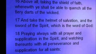 Ephesians 6 For we wrestle not against flesh amp blood [upl. by Ahsinirt120]