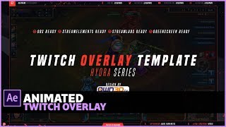 Twitch Stream Overlay Package  Animated  Direct Download [upl. by Anaynek2]