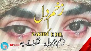 Heart Touching Emotional Kalam—Zakham Jo Dil Ne Khaye Hai—Zakhm E Dil Zakhm E Dil [upl. by Ikairik]