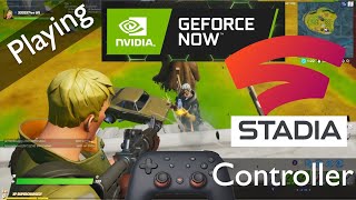 Playing Nvidia GeForce Now With a Google Stadia Controller [upl. by Lull]