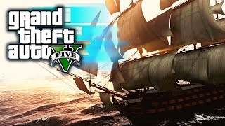 GTA 5 MODS  Ein Piratenschiff vor Los Santos [upl. by Abdella58]