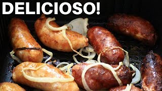 COMO FAZER LINGUIÇA NA FRITADEIRA ELÉTRICA AIRFRYER  CANAL APRENDIZ 369 [upl. by Accebor]