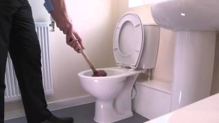 How to unblock a toilet [upl. by Jamnes]