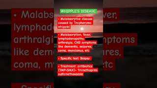 Whipples disease neet shorts short video viralvideo reels trending edit status story yt [upl. by Alyahsat]