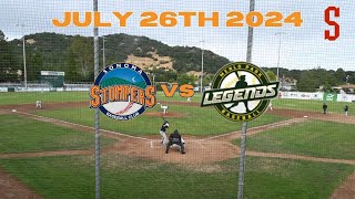 72624 Menlo Park Legends vs Sonoma Stompers [upl. by Aznaed]