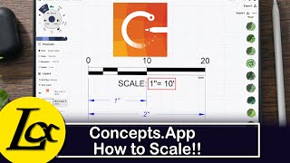 Concepts App tutorial for beginners how to add a scale [upl. by Rese]