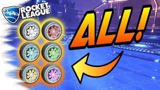 ALL PAINTED KALOS Wheels  Rocket League Turbo CrateTrading Guide Dropshot Update [upl. by Honniball811]