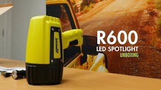 Unboxing the R600 LED Spotlight by Wagan Tech  rechargeable 600 lumen 3 modes IP44 [upl. by Nahtannhoj]