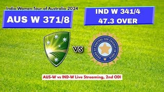 🔴India Women vs Australia Women Live Streaming 2nd ODI  Today cricket match Live [upl. by Mozes]