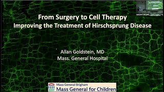 Alan Goldstein Improving the Treatment of Hirschsprung Disease [upl. by Agneta]