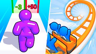 TikTok Gameplay Video 2024  Satisfying Mobile Game Max Levels Tall Man Run VS Runner Coaster [upl. by Leinoto]