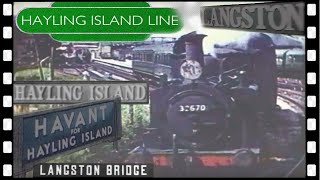 HAYLING ISLAND BRANCH steam train ride 1960 [upl. by Ative]