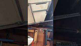 Installation of Roof pitch track on 9x7 clopay garage door woodridgeil [upl. by Wivinah]