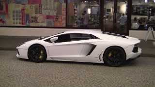 Bianco Isis Aventador at Mall of Emirates [upl. by Eiramanin]