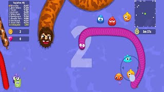 slitherio worm hunt online android game snake io game high score [upl. by Nivonod]