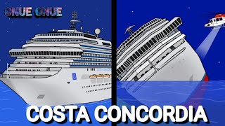 COSTA CONCORDIA cruise 🚢⚓ Full animation FlipaClip [upl. by Darrell916]