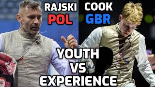 Fencing World Cup  41 year old VS 19 year old competitor Mens Foil [upl. by Bohman]