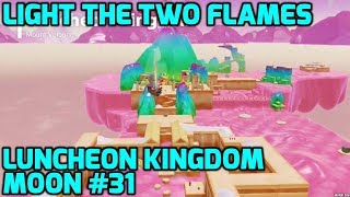 Super Mario Odyssey  Luncheon Kingdom Moon 31  Light the Two Flames [upl. by Anagnos22]