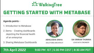 Getting Started with Metabase  Webinar  WalkingTree Technologies [upl. by Schwinn615]