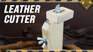 Leather Strip Slicer made from Wood and Razors [upl. by Asserac]