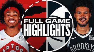 RAPTORS at NETS  NBA PRESEASON FULL GAME HIGHLIGHTS  October 18 2024 [upl. by Pietrek]