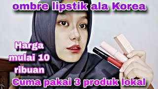 TUTORIAL OMBRE LIPS ALA KOREA 2024❗TAHAN SEHARIAN Susii [upl. by Grewitz]