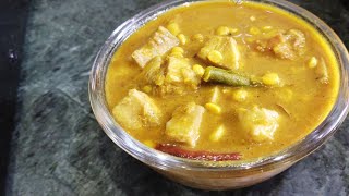 নিরামিষ এচোড় দিয়ে ছোলার ডাল  Echor Diye Dal bengalirecipe [upl. by Joannes811]