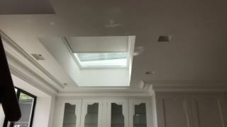 Electric Roof Lantern Blind fitted in Kitchen [upl. by Ecineg239]